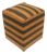 Rustic Handmade Kilim Upholstered Ottoman For Sale