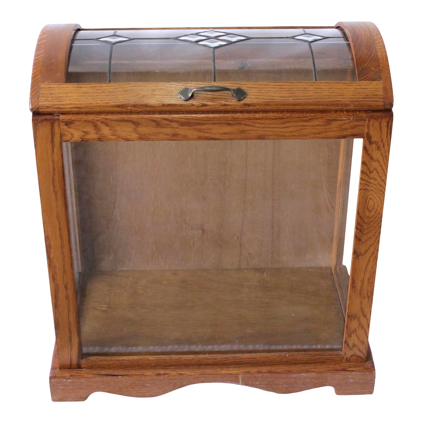 Vintage Traditional Glass Quilt Display Case Chairish