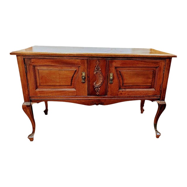 Vintage French Chippendale Sideboard Two Doors Cabinet For Sale