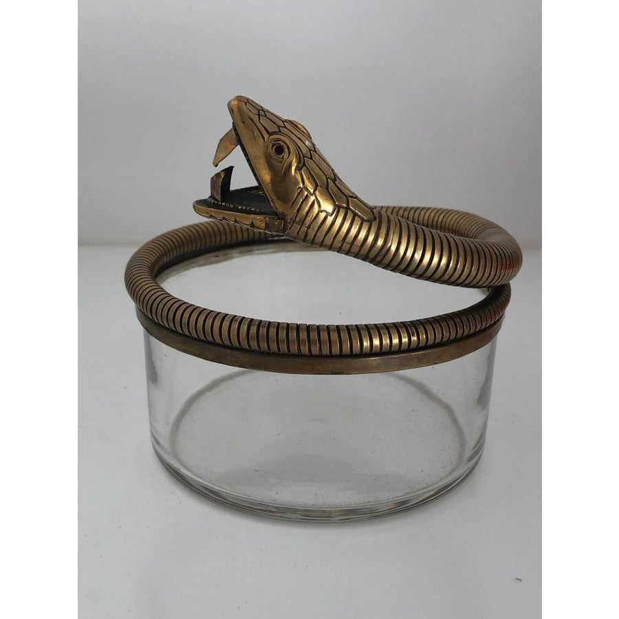 austrian-deco-snake-ashtray-