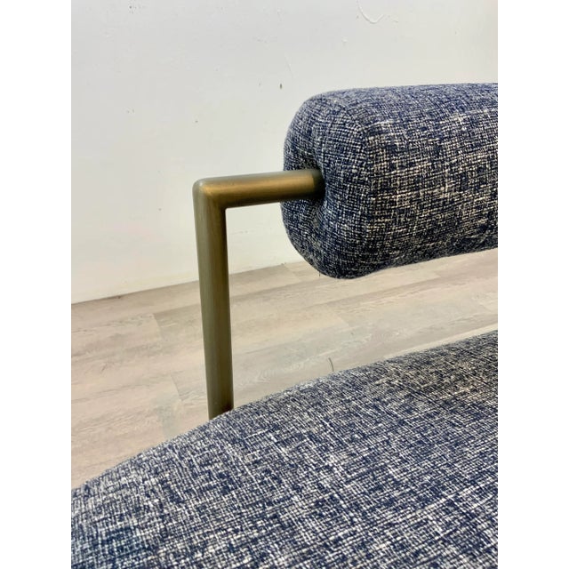 Modern Navy Blue and White Chaise Lounge Chairish