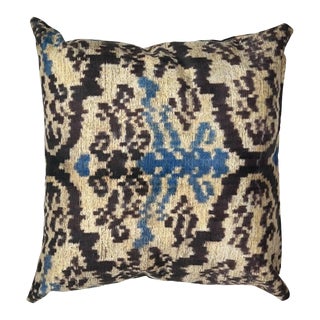 Double Sided Multi Color Turkish Style Ikat Pillow For Sale