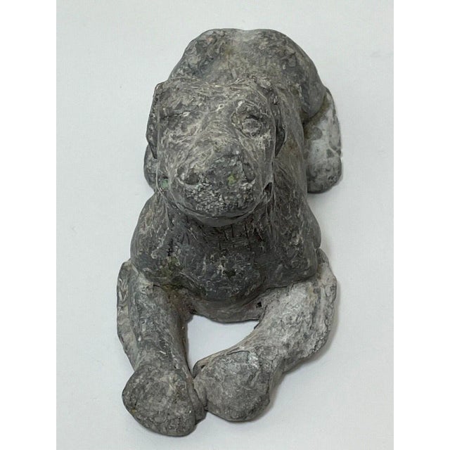 Rare Early Georgian Lead Hound Sculpture – C.1760 Architectural Garden Ornament In The Manner of John Cheere. A...