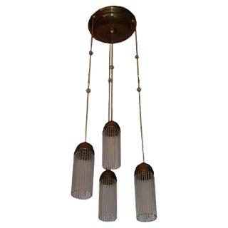 Antique Art Nouveau Ceiling Lamp by Josef Hoffmann For Sale