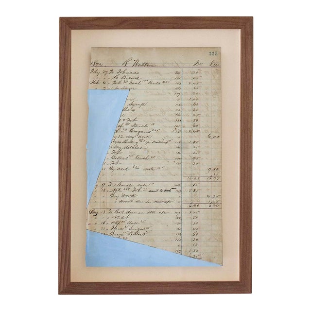 Bleu Clair Abstract 2 by Afsoon Thayer For Sale