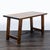 Rustic Pottery Barn Rustic Plank Wood Writing Desk With Metal Accents For Sale - Image 3 of 9