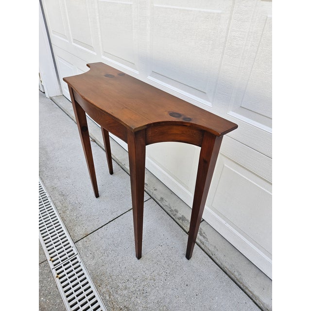 Federal Style Pine Shop Original Console Table For Sale - Image 6 of 11