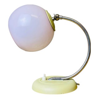 Mid-Century Modern Portuguese Pink Glass Table Lamp or Wall Sconce, 1960s For Sale