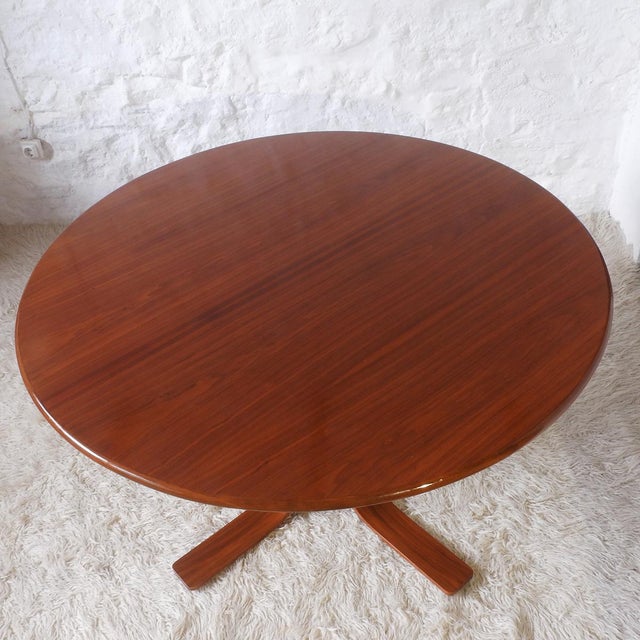 Mid-Century Walnut Dining Table, 1960s For Sale - Image 4 of 17