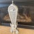 Mid 20th Century Victorian Revival Folding Fan Brass Painted Winged Griffin Fireplace Screen For Sale In Salt Lake City - Image 6 of 8