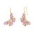 Metal Nina Zhou Butterfly Blossoms 9.58ctw Pink Sapphire, Tourmaline, Morganite & Diamond Convertible Drop Earrings For Sale - Image 7 of 10