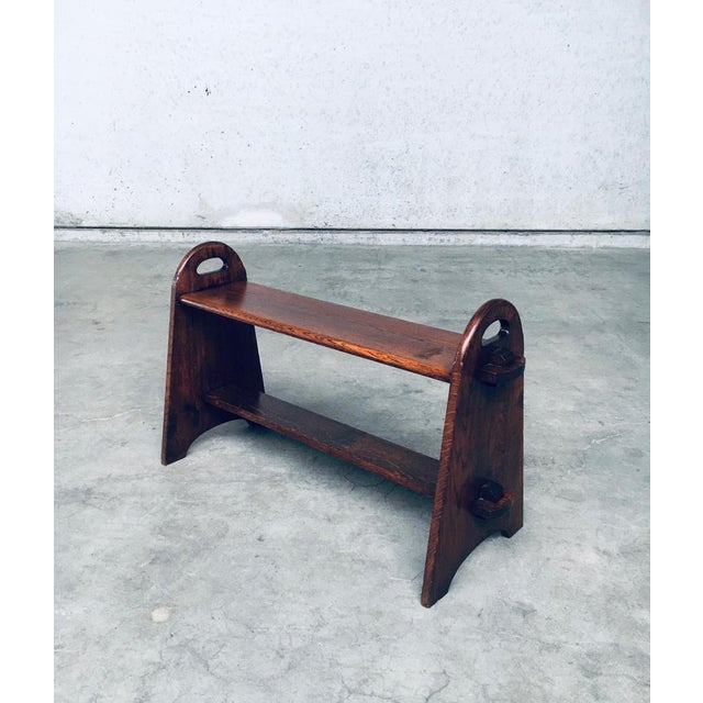 Handcrafted Jointed Two Tier Side Table, France, 1950s For Sale - Image 16 of 18