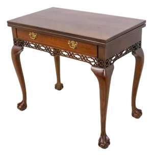 Wellington Hall Ball & Claw Mahogany Flip Top Hall Table