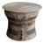 Monumental Cast Bronze Rain Drum Side Table Sculptural Patinated Finish For Sale