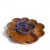 Wood Vintage Mid Century Modern Ceramic Lazy Susan Serving Platter Pottery California Signed - 4 pcs For Sale - Image 7 of 12