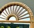 Tan Vintage Boho Arched Rattan Mirror For Sale - Image 8 of 12
