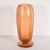 Art Deco Vase in Translucent Cognac with Cubist Geometric Patterns For Sale - Image 4 of 9