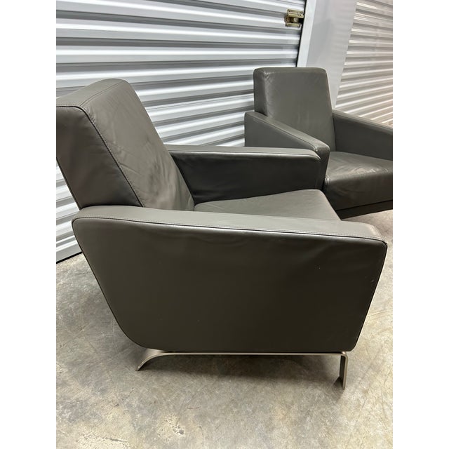 Early 21st Century BoConcept Fly Leather Chairs - A Pair For Sale - Image 5 of 12