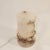 Spanish table lamp or table lamp made of alabaster, in the 70s. The body has two parts, where a cylindrical piece is...