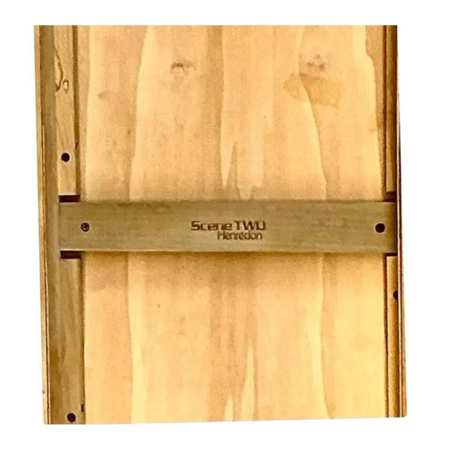 Vintage Henredon Scene Two Burled Olive Parsons Console Sofa Table For Sale - Image 10 of 11