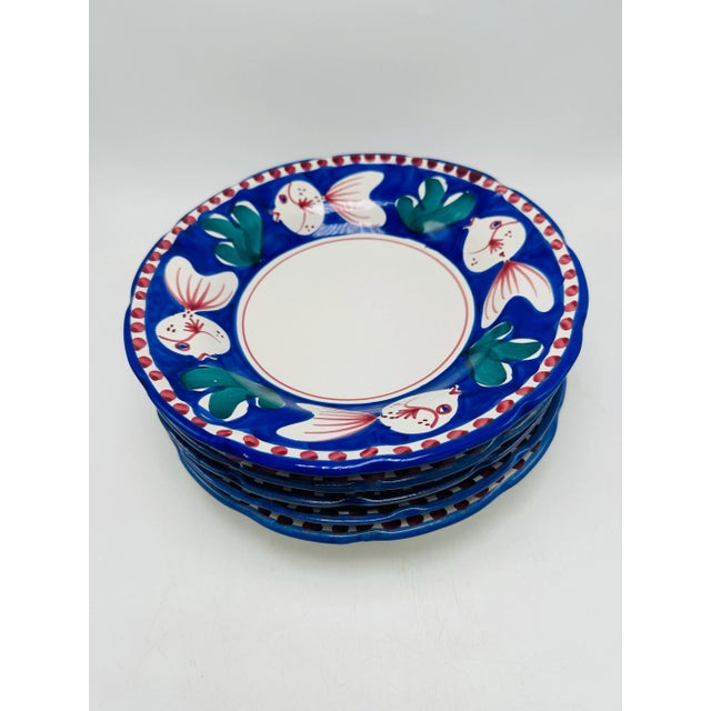 Italian Decorative Italian Plates, Set of 5 For Sale - Image 3 of 7