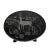 A Vintage-Style, Hand-Painted Round Side Table With a Bamboo-Joint Detail Base For Sale - Image 4 of 8