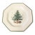 1980s Nikko Christmastime 10-3/4 Inch Octagonal Dinner Plate For Sale