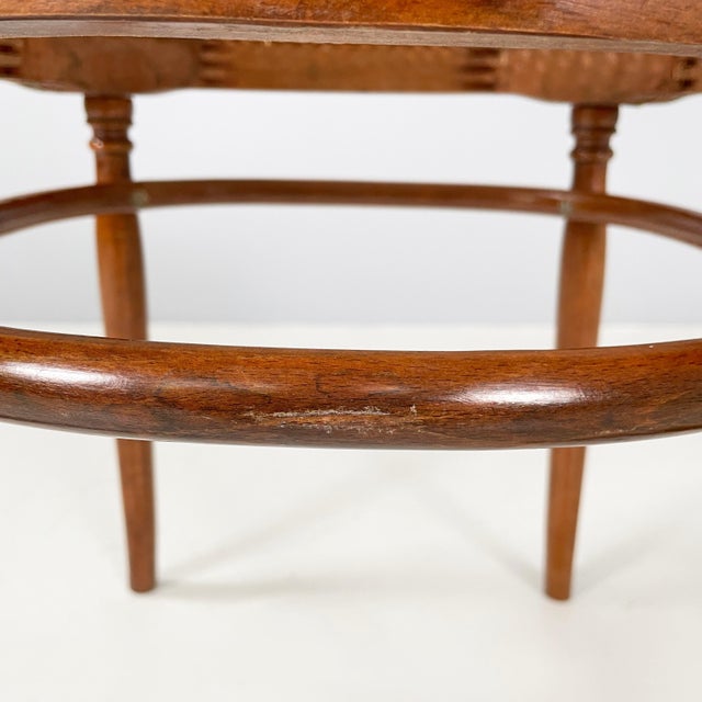 Italian Chair in Straw and Wood, 1950s For Sale - Image 15 of 18