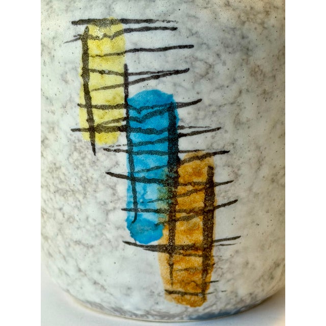 Ceramic Unique Mid 20th Century Modern West German Studio Pottery Vase by Bay Keramic. For Sale - Image 7 of 7