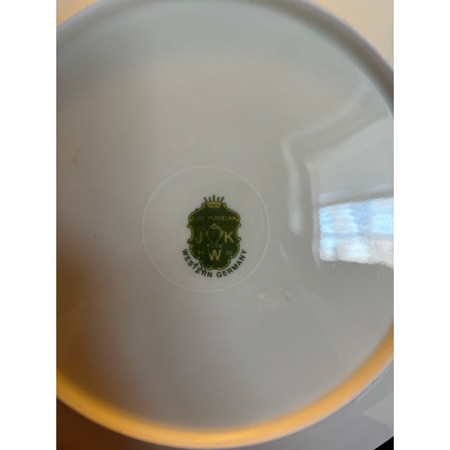 Ceramic Mid Century Jkw Western Germany Porcelain Song Bird Plates, Set of 6 For Sale - Image 7 of 12