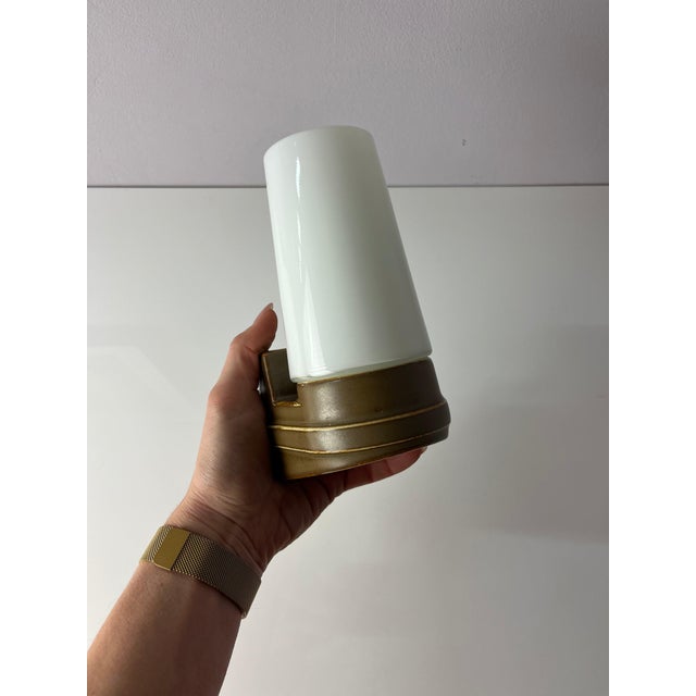 Glass Model 6080 Wall Lamp by Sigvard Bernadotte for Ifö For Sale - Image 7 of 11