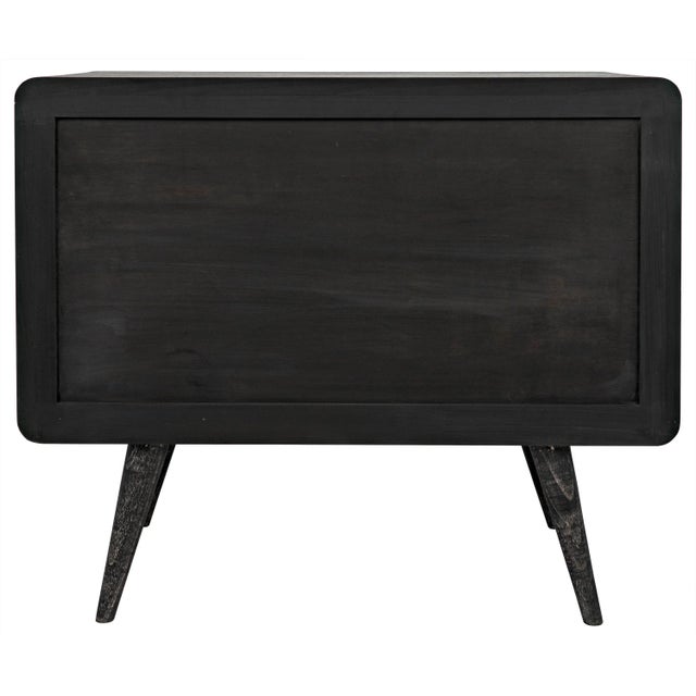 Wood NOIR Bart Chest, Cinder Black For Sale - Image 7 of 8