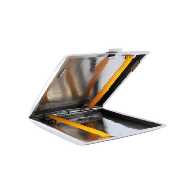 Silver Cigarette Case with Surrounding Trim For Sale - Image 10 of 10