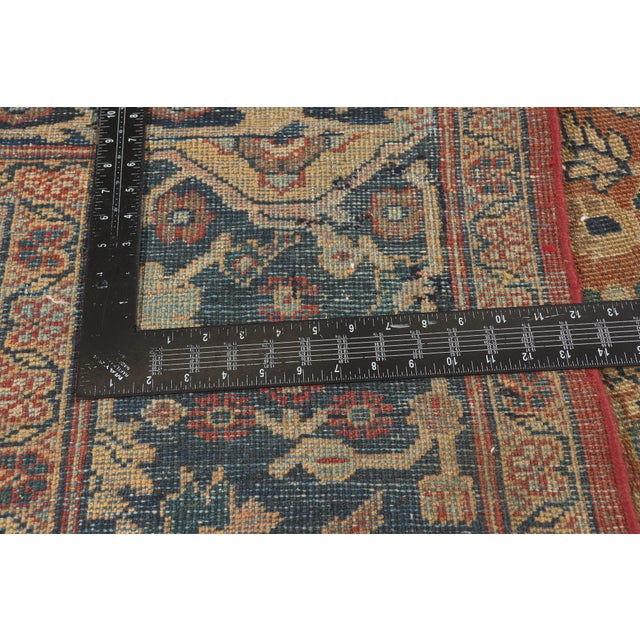 Textile Antique Persian Mahal Rug, 08'02 X 11'08 For Sale - Image 7 of 10