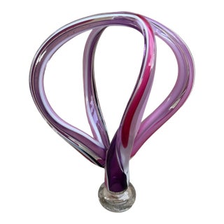 Vintage Barry Entner “Dreamscape” Signed Handblown Art Glass Sculpture For Sale