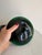 Late 20th Century Pair of Royal Copenhagen Per Lütken Dark Green Glass Disk Candlesticks – Danish Modern – Original Boxes For Sale - Image 5 of 9