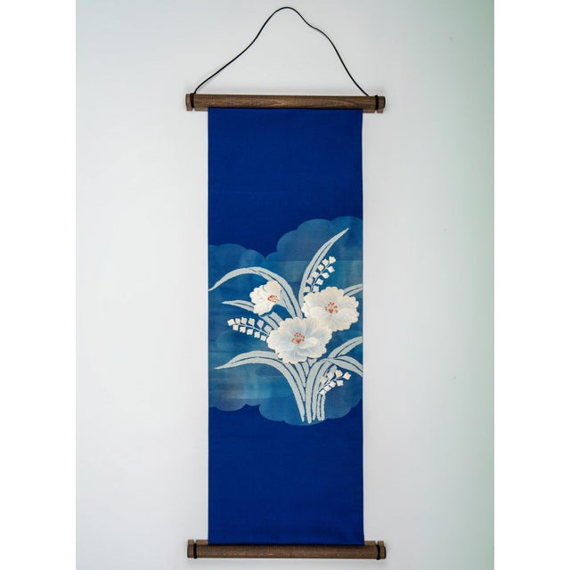 Contemporary Japanese Ceremonial Silk Wall Tapestry by Renaras For Sale - Image 3 of 5