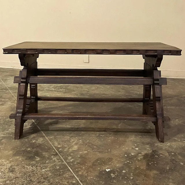 Rustic European Antique Rustic Spanish Coffee Table For Sale - Image 3 of 13