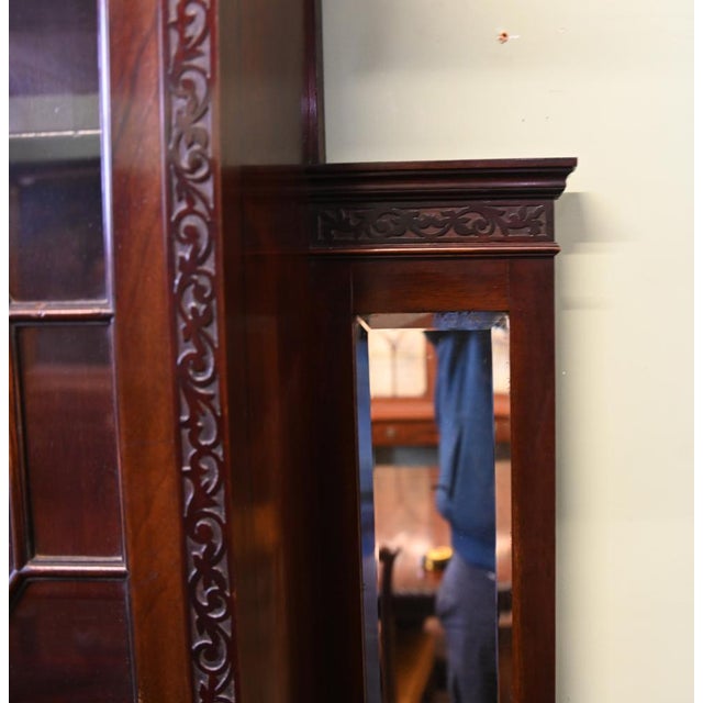 Art Nouveau Display Cabinet Mahogany 1890 For Sale - Image 4 of 7