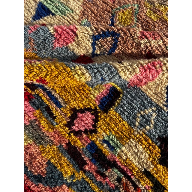 Red Vintage Moroccan Berber Wool Rug, 1990 For Sale - Image 8 of 11