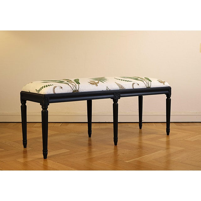 1960s Mid-Century Swedish Gustavian Bench by G.P & J. Baker Ferns, 1960s For Sale - Image 5 of 6