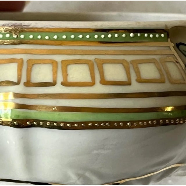 Antique Nippon Porcelain Hair Receiver. For Sale - Image 12 of 12