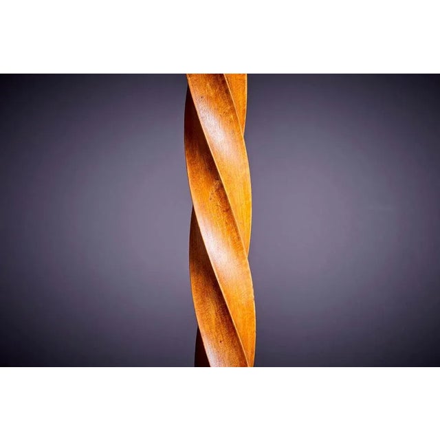 Wood Floor Lamp, France, 1940s For Sale - Image 7 of 11