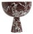 XL Rosso Levanto Marble Pedestal Bowl from Kiwano Concept For Sale