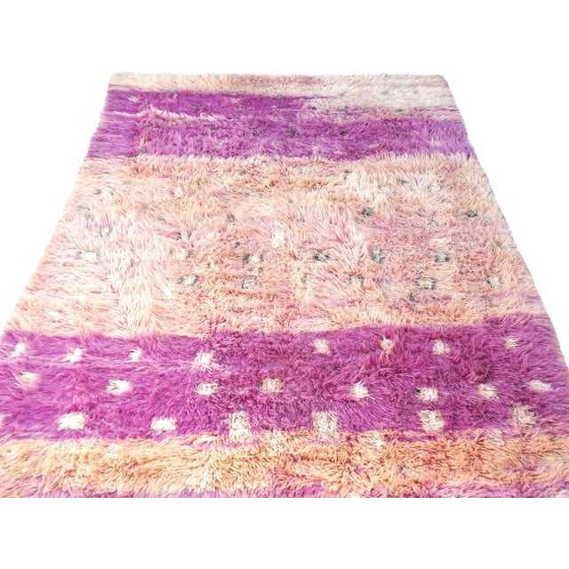 Midcentury Oulmes Rug For Sale - Image 4 of 13