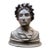 Amy Kann & c.a. Stigliano Abigail Adams Pewter Bust 1980 Vintage Americana Art For Sale