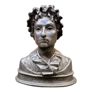Amy Kann & c.a. Stigliano Abigail Adams Pewter Bust 1980 Vintage Americana Art