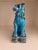 Ceramic Vintage Turquoise Glazed Ceramic Japanese Foo Dogs, Made in Japan, C. 1960s - A Pair For Sale - Image 7 of 10