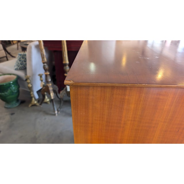 National Furniture Company 1950s Cherry Mid Century Dresser For Sale - Image 4 of 17