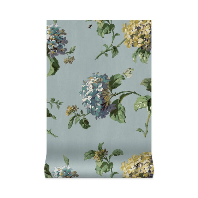 House of Hackney House of Hackney Hortensia Wallpaper - Sky For Sale - Image 4 of 4
